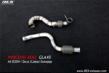  All SS304 / Decat (Catless) Downpipe